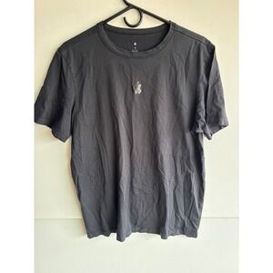 Apple T Shirt Black Logo Crew Neck Short Sleeve Casual‎ Mens Medium